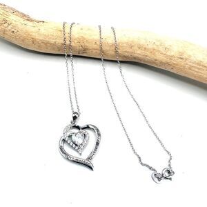 Mom Necklace "Always My Mother Forever My Friend", Sterling Silver